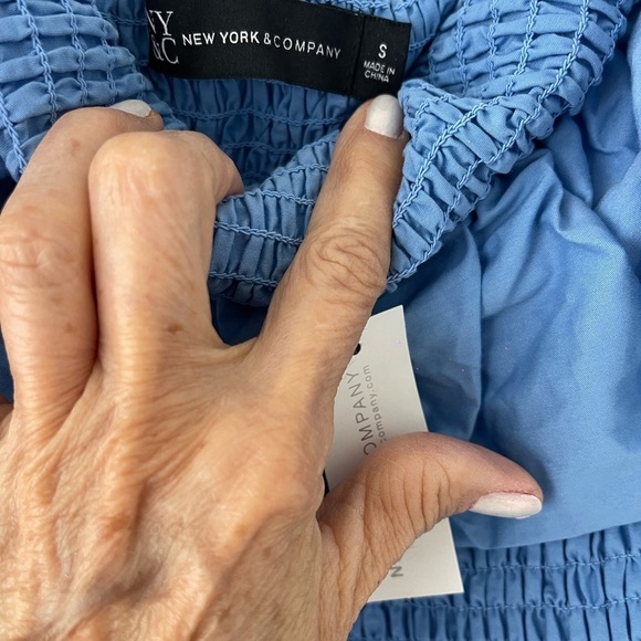 New York & Company Blue Kids Casual Dress - Picture 2 of 4